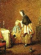 morning toilette Jean Baptiste Simeon Chardin